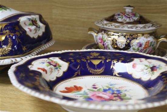 A quantity of Derby including a floral tureen